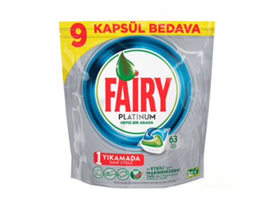 Fairy Platinum Bulak Makinesi Deterjan Kapsl 63l