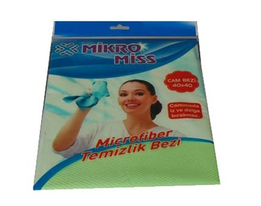 Mikrofiber Temizlik Bezi 40*40 Tekli Paket