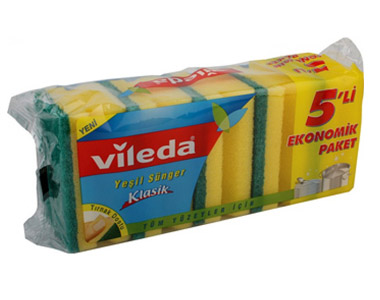 Vileda Bulak Sngeri Oluklu 5li